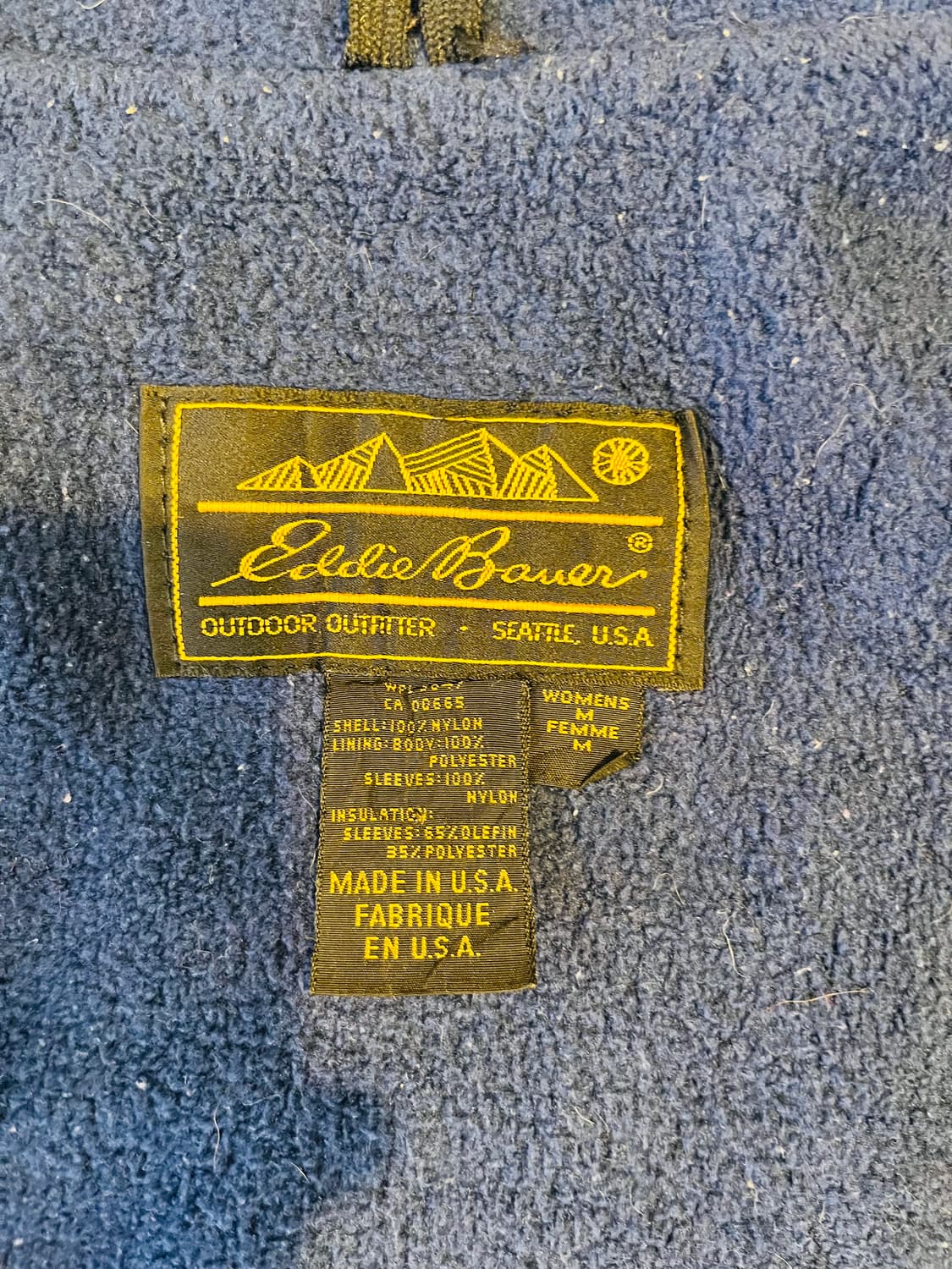 90‘s 에디 바우어 블루 나일론 플리스 자켓(미국제) 상품이미지5