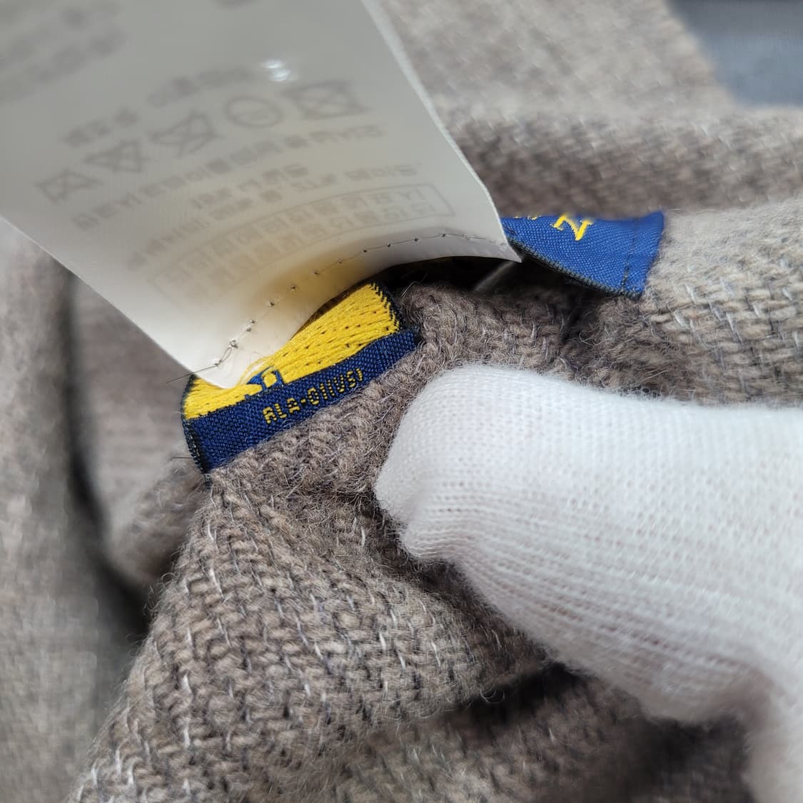 폴로랄프로렌 울 머플러 목도리 Made in Italy 남여공용 새상품급 상품이미지7