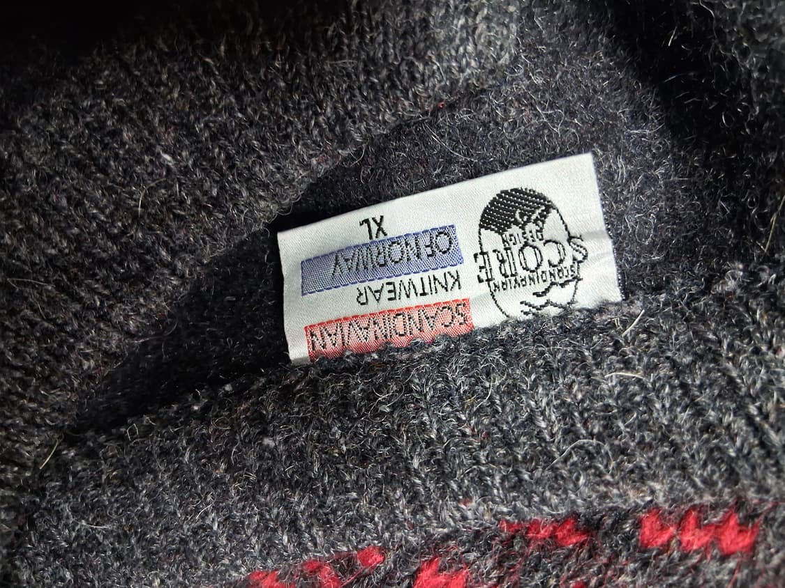 일본빈티지 노르웨이 스칸다나비아 울 스웨트 남성105. 상품이미지8
