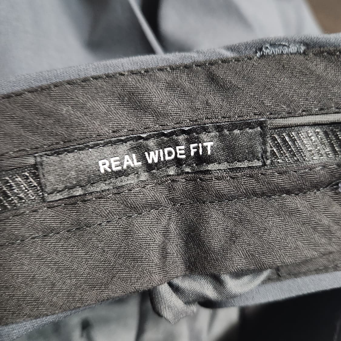 H363 [33] 새제품 무신사 리얼 와이드 히든 벤딩 슬랙스 상품이미지5