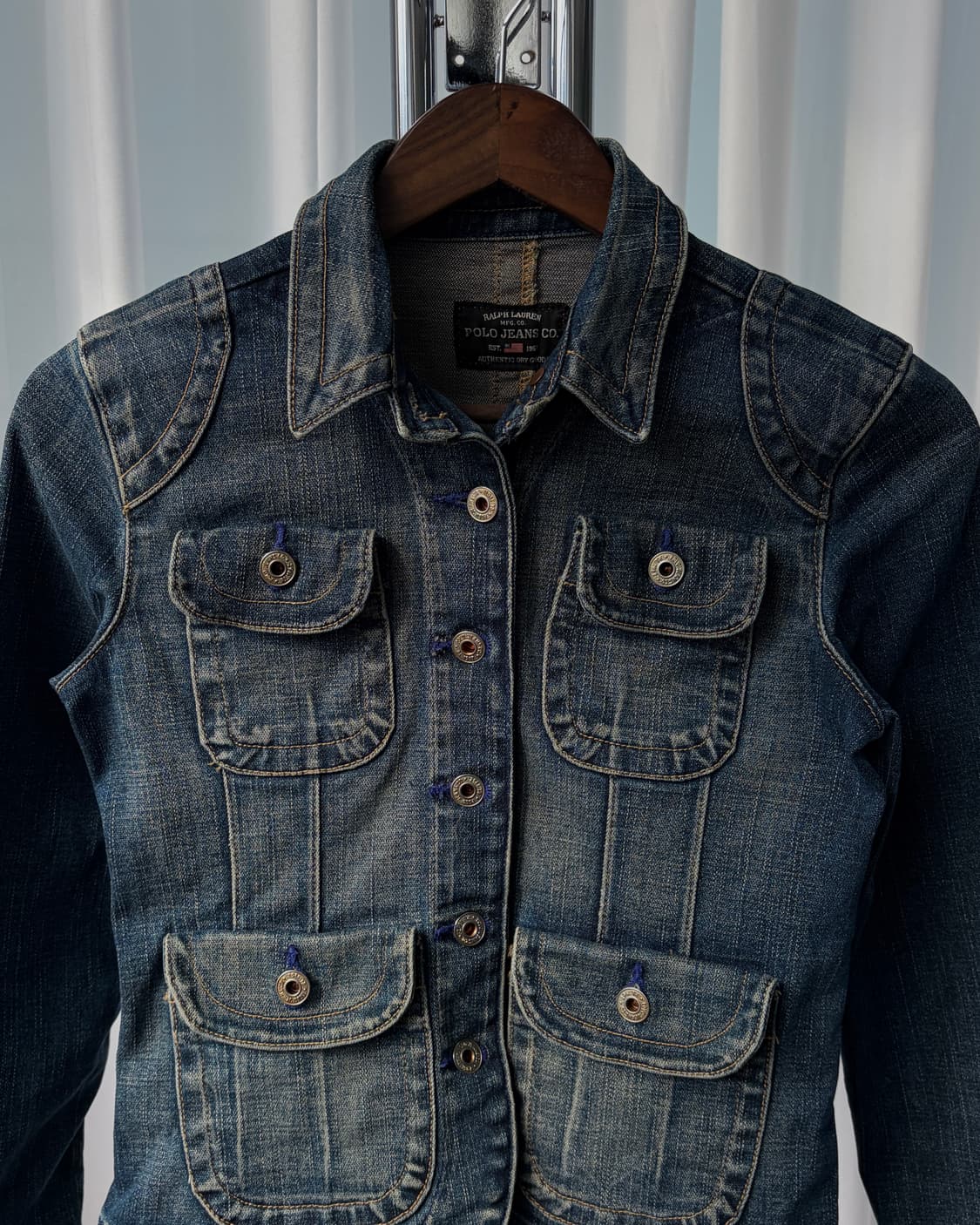 [XS]폴로 랄프로렌 진스 엘보패치 데님 자켓 상품이미지7