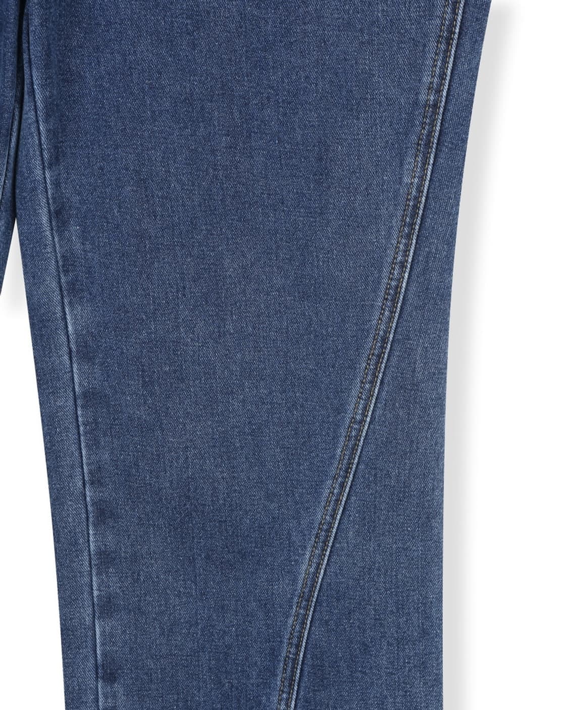 beslow FRONT SLIT DENIM PANTS WASHED BLU 상품이미지5