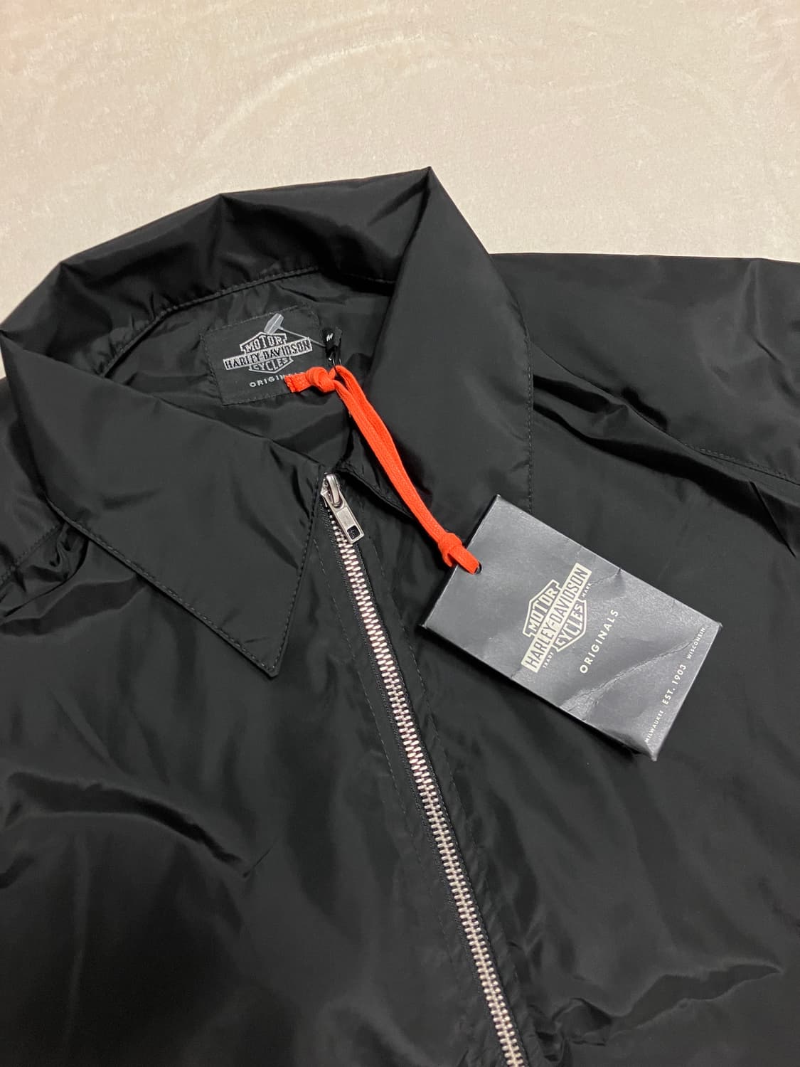 할리데이비슨 나일론 크롭 자켓 Made In USA 상품이미지3