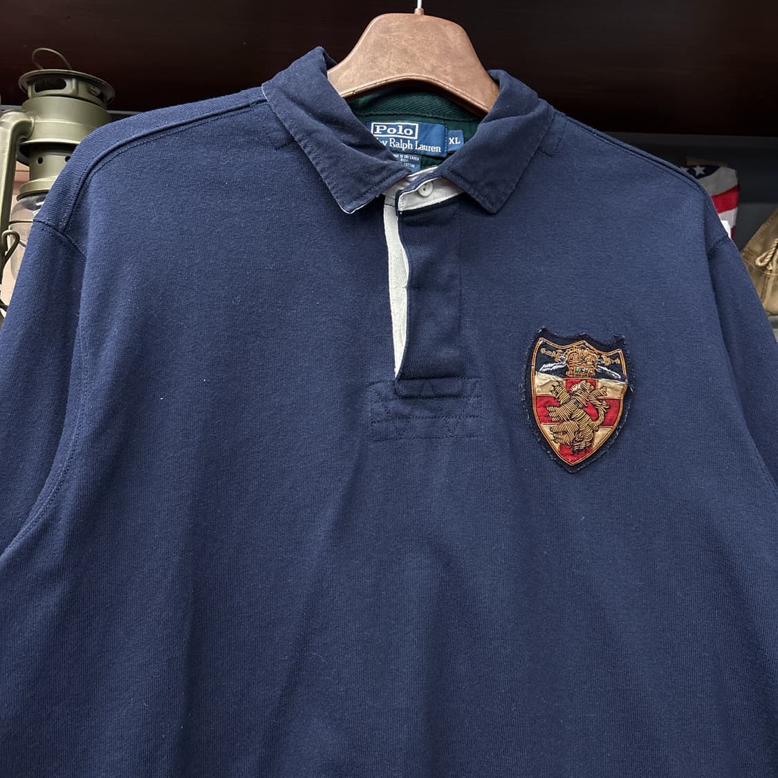 90s 폴로 랄프로렌 그리핀 쉴드 와펜 클래식 럭비셔츠 N932 상품이미지3