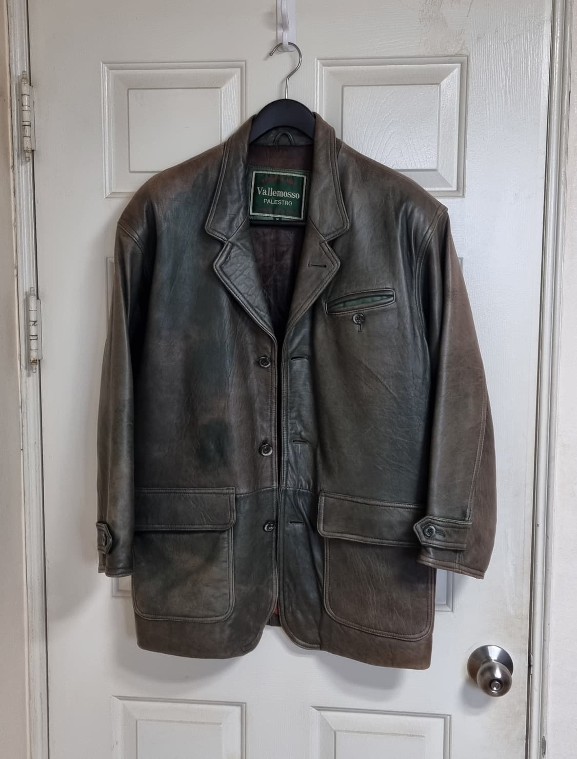 1980 valle mosso palestro Leather Jacket 상품이미지1