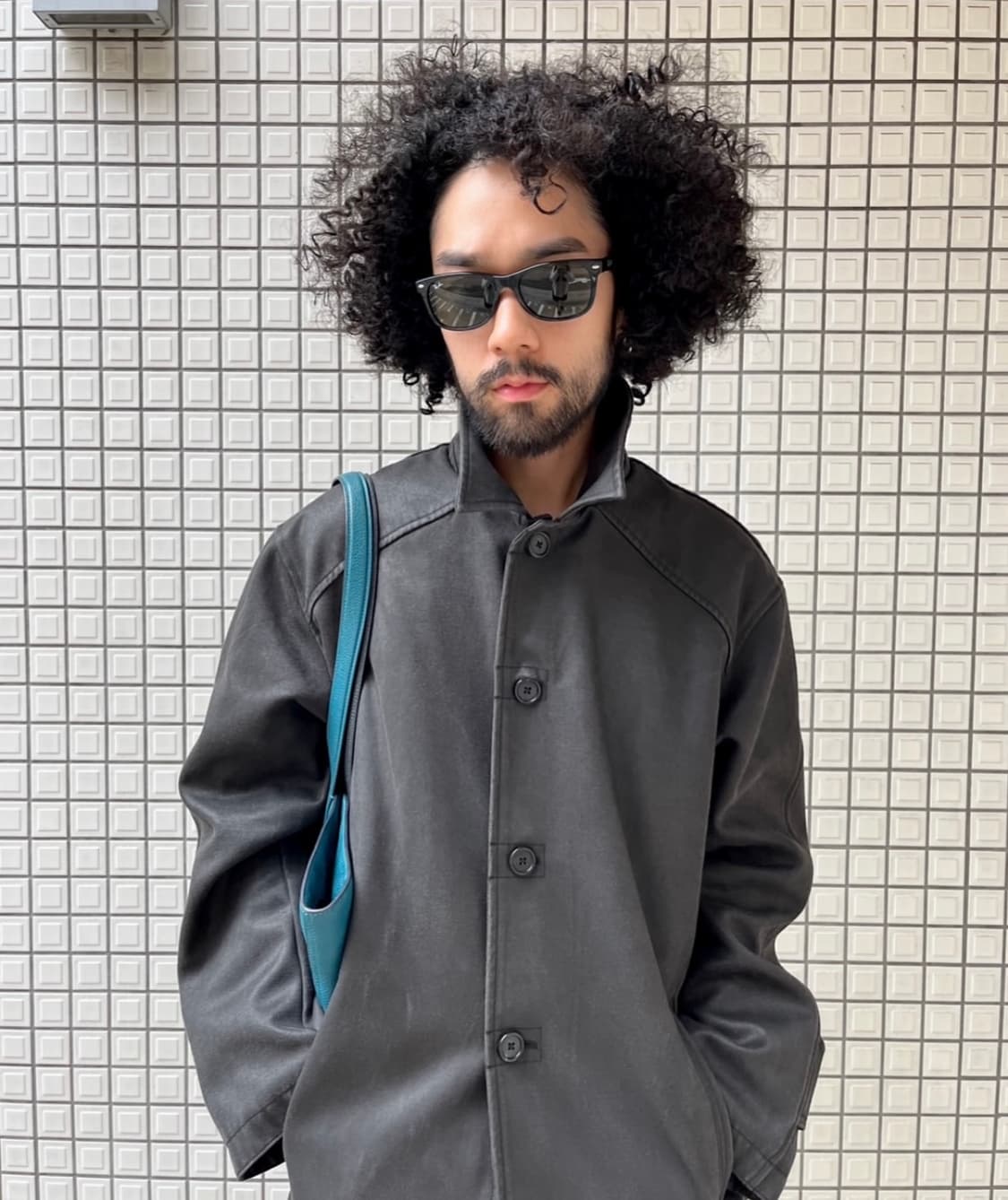 빈티지 카 코트 워시드 브라운 상품이미지1