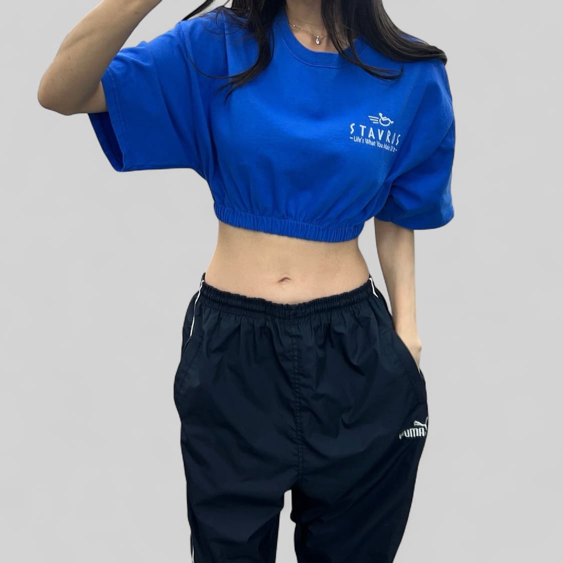 (WOMEN S)챔피온 크롭 반팔-Y283 상품이미지1
