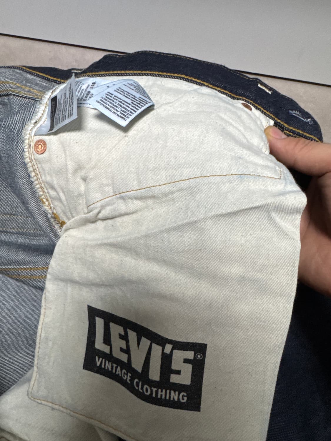 리바이스 LVC 47501 린스드 denim32x32(기장수선) 상품이미지4