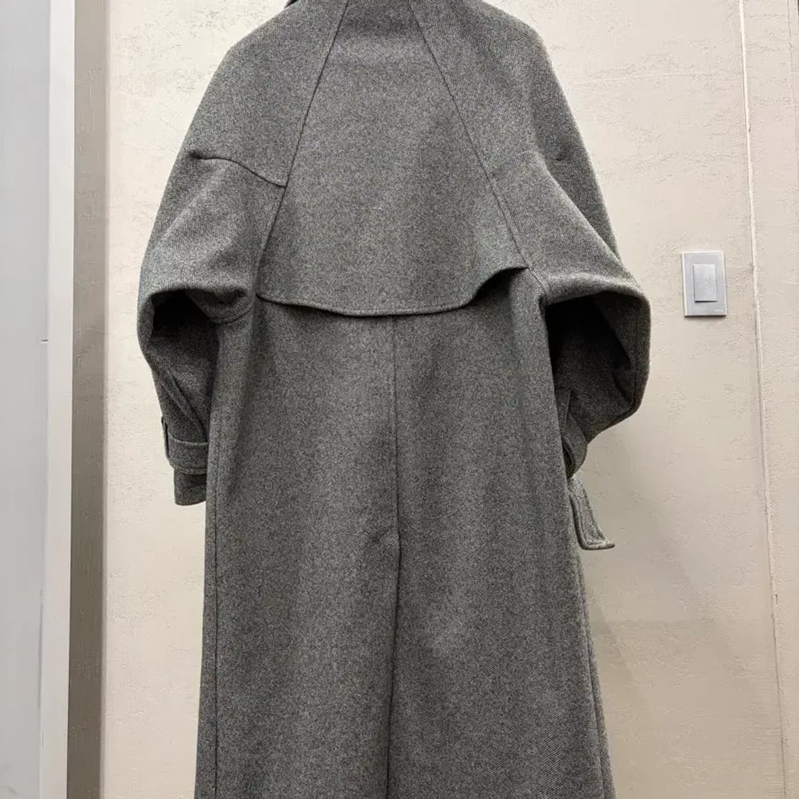 르메네 회색 롱 코트 오버핏 상품이미지7