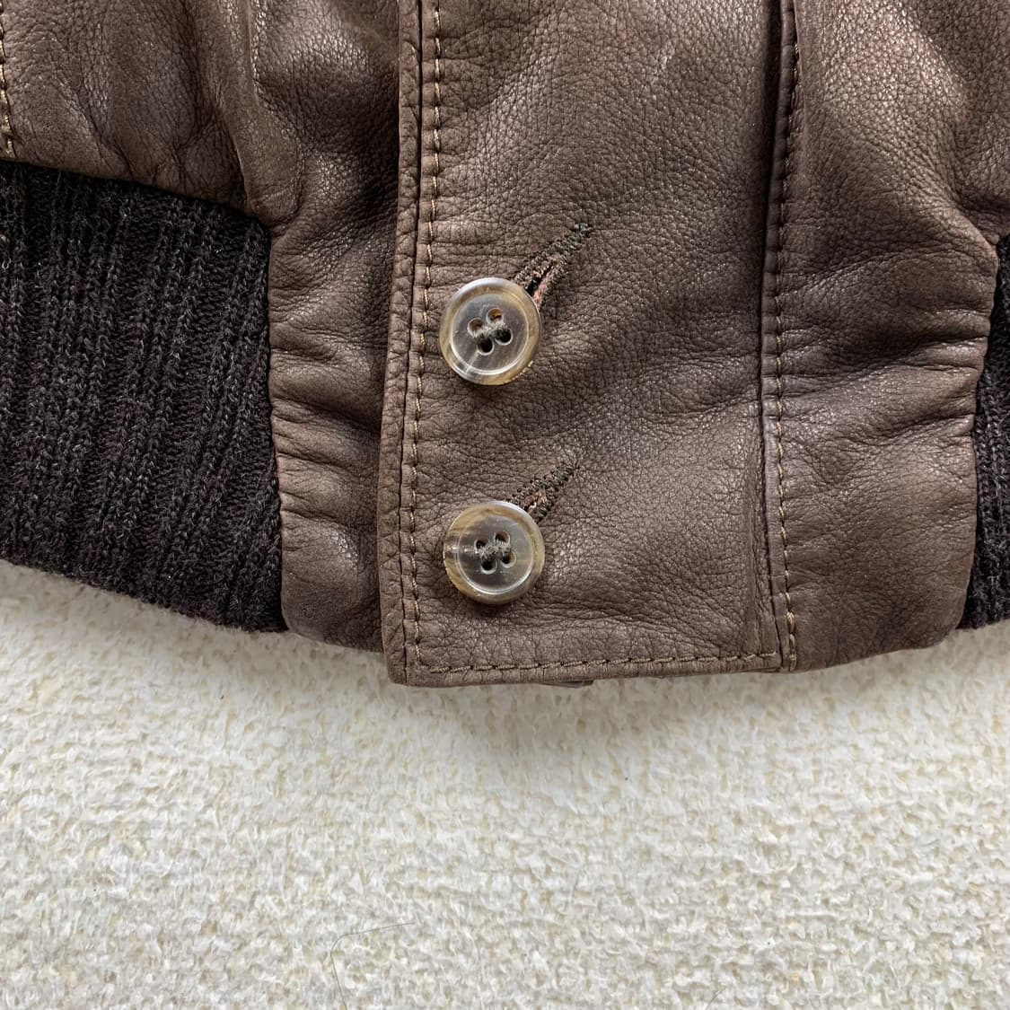 REIHER 독일제 빈티지 브라운 레더 봄버 자켓  상품이미지4