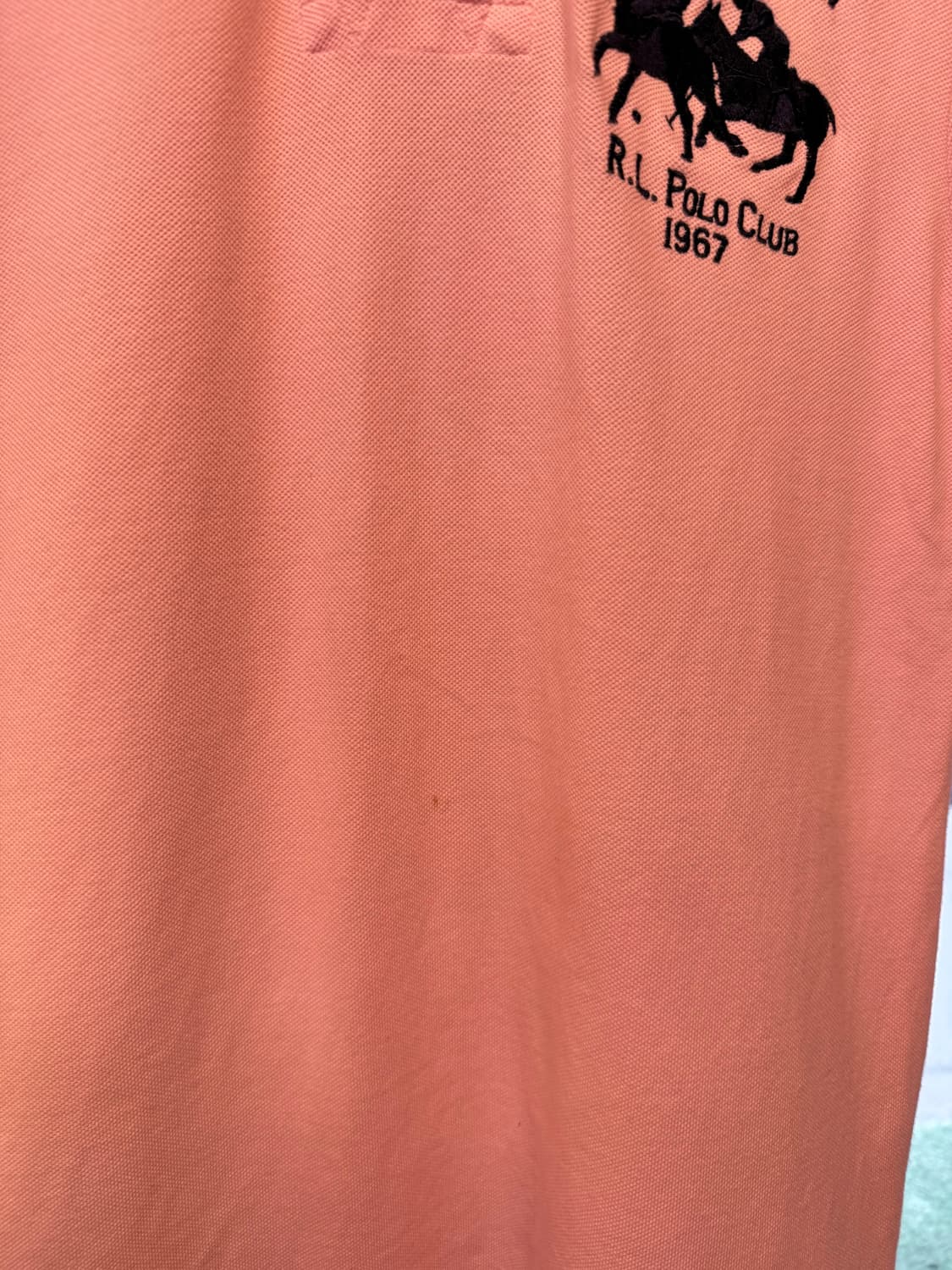 폴로 랄프로렌 더블 빅포니 핑크 카라티 상품이미지3