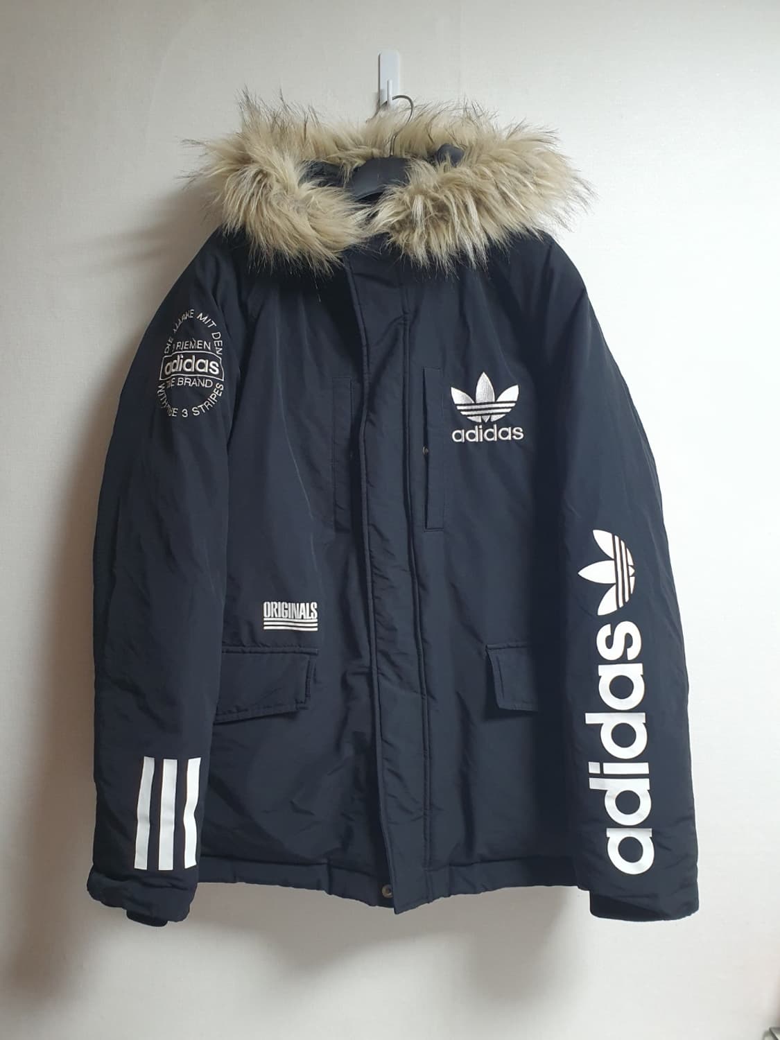 택포가 아디다스 패딩 로고 자켓 덕다운점퍼 105 상품이미지1