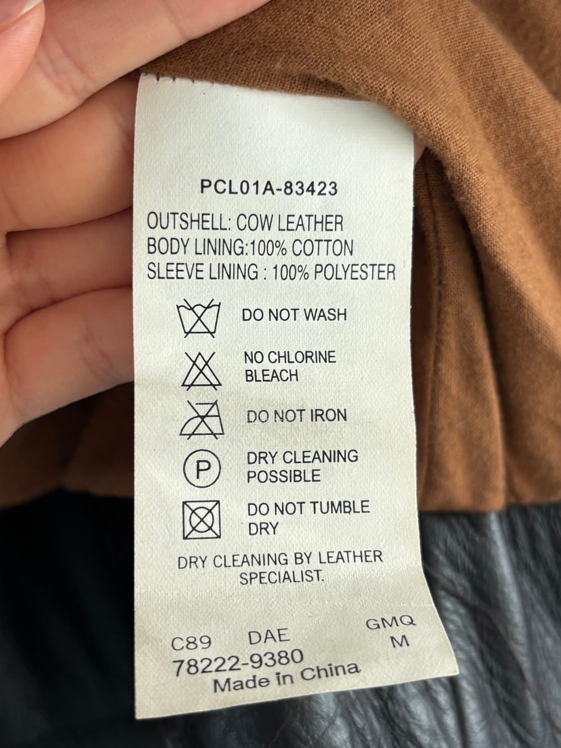 Levis 리바이스 브라운 소가죽 자켓 상품이미지10