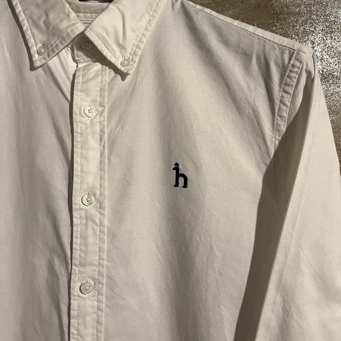 헤지스 코튼 화이트 셔츠 상품이미지2