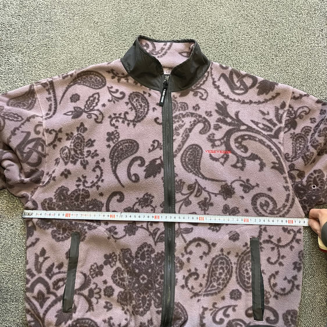 226 예스아이씨 페이즐리 플리스 후리스 투웨이 상품이미지6