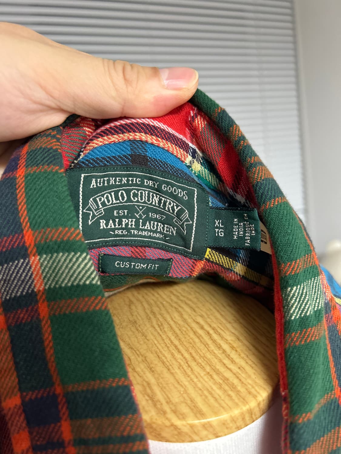 랄프로렌 패치워크 플란넬 크레이지 패턴 워크셔츠 XL 상품이미지7