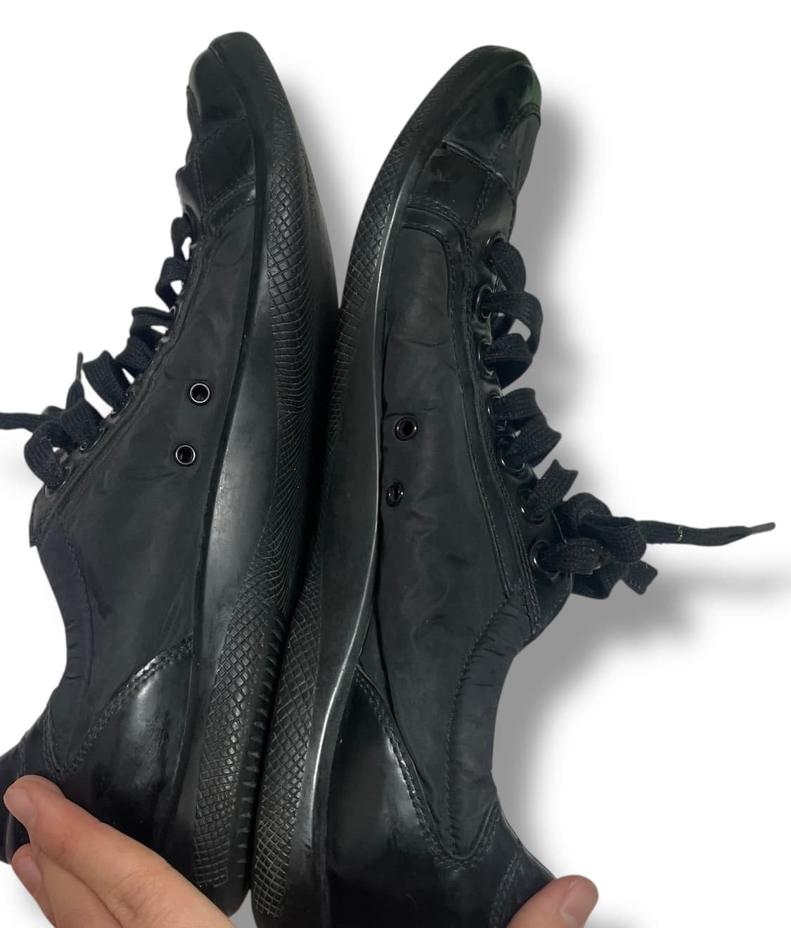 285) 프라다 스포츠 레더 나일론 스니커즈 신발 상품이미지6