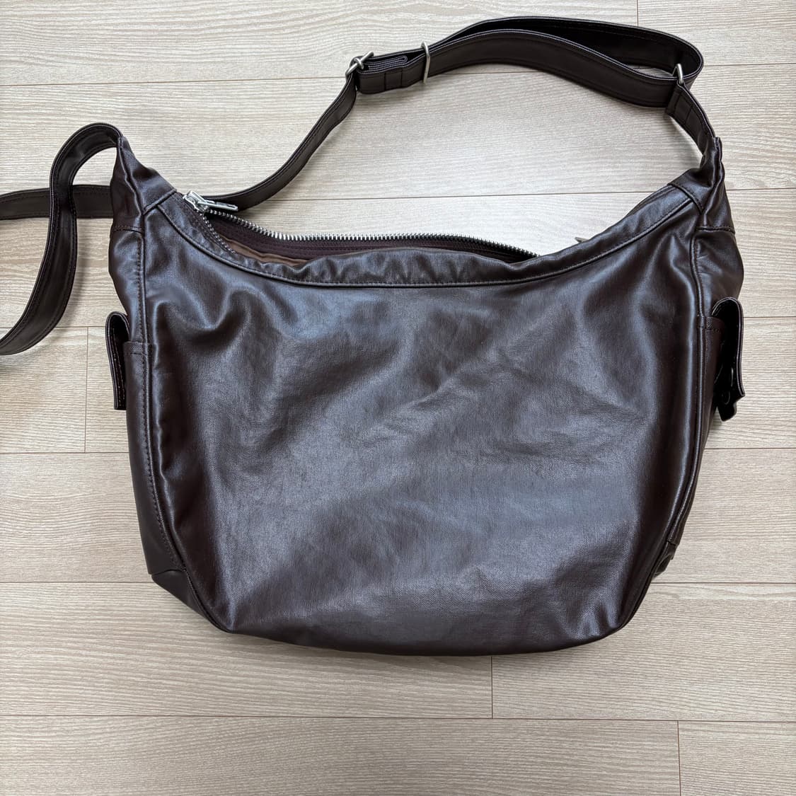 요시다포터 프리스타일 크로스백 브라운 L(707-07173) (미사용에가 상품이미지2