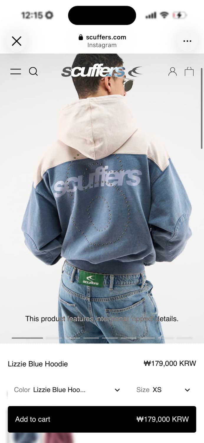 Scuffers 서커퍼스 후드티 상품이미지3