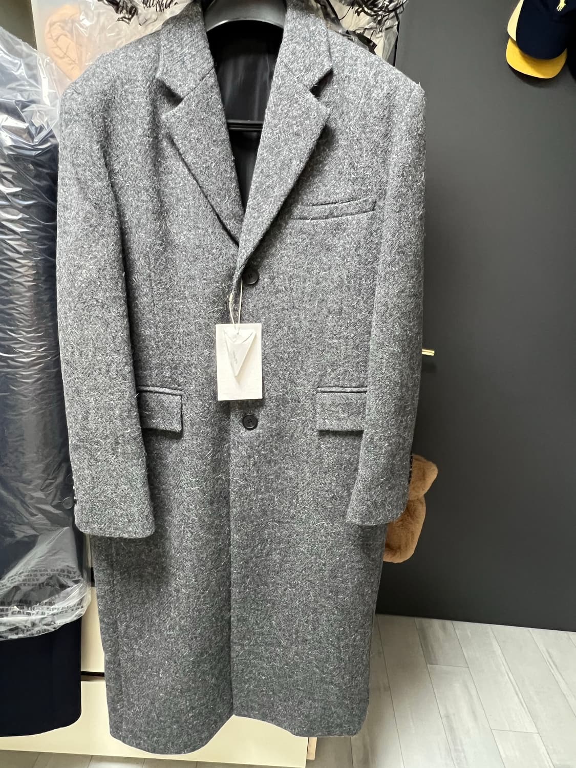 Stu 백 버튼 싱글 코트 그레이 M 새상품  상품이미지4