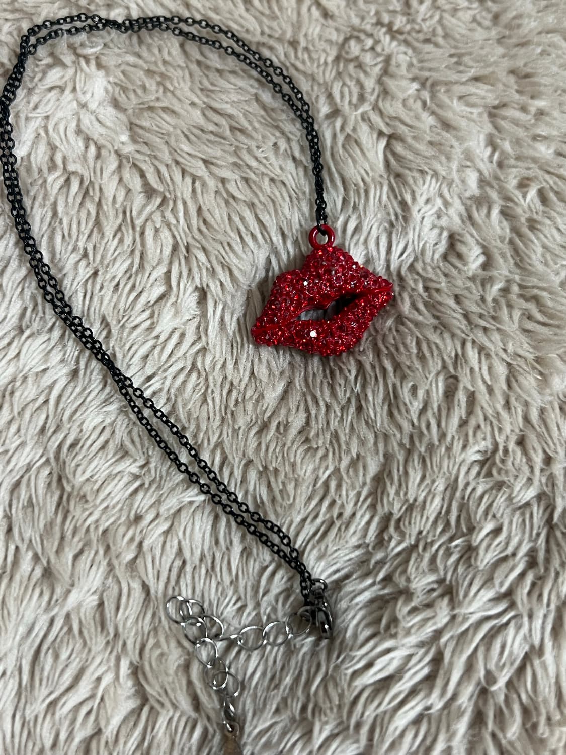 갸루 바비 y2k 입술 큐빅 빈티지 목걸이  상품이미지6
