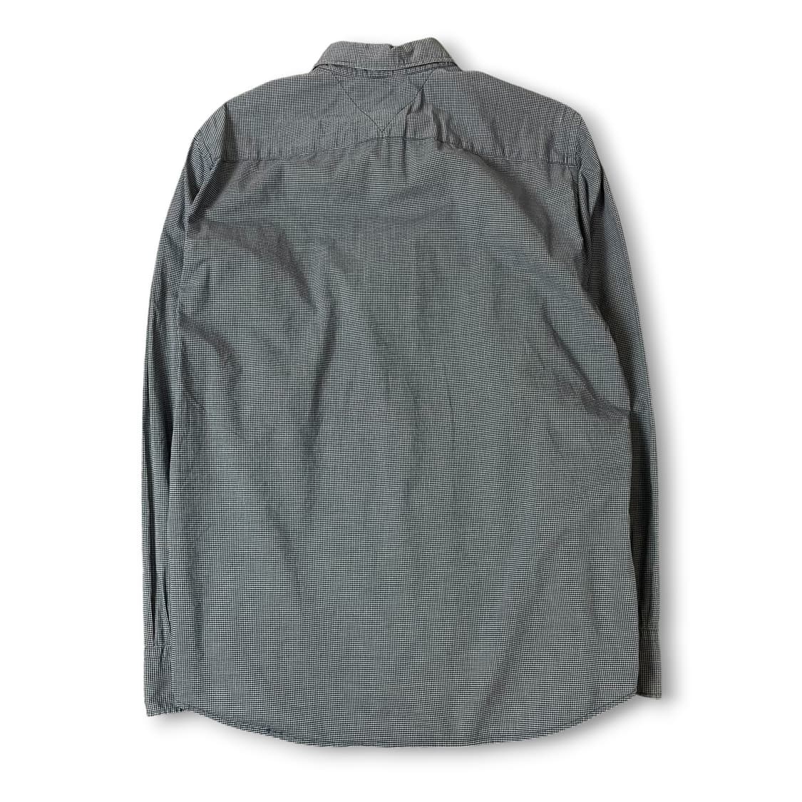 타미힐피거 네이비 마이크로 체크 긴팔 셔츠 뉴욕핏 L 상품이미지3