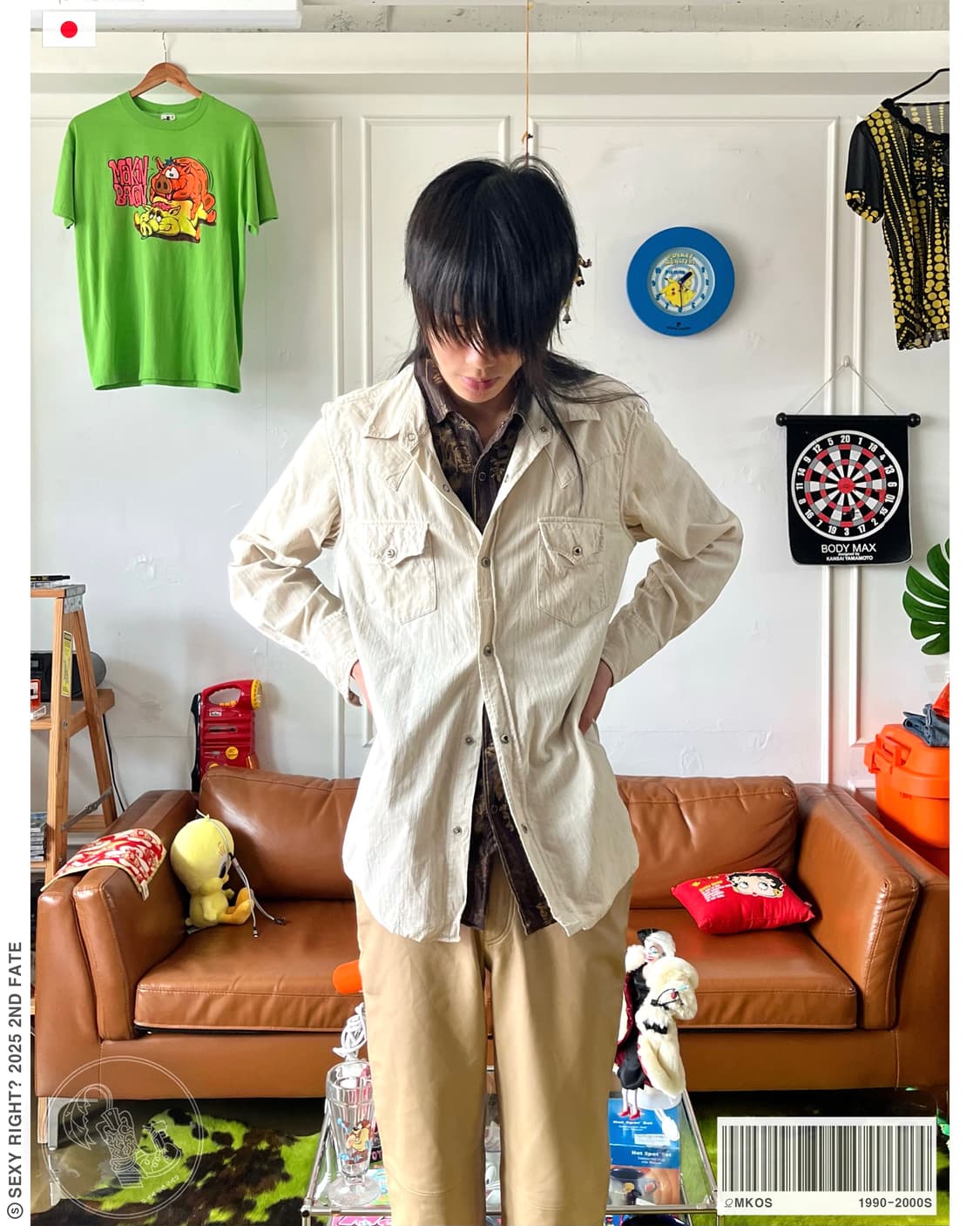 ΩMKOS Japanese 2-Layer Corduroy shirt 상품이미지1