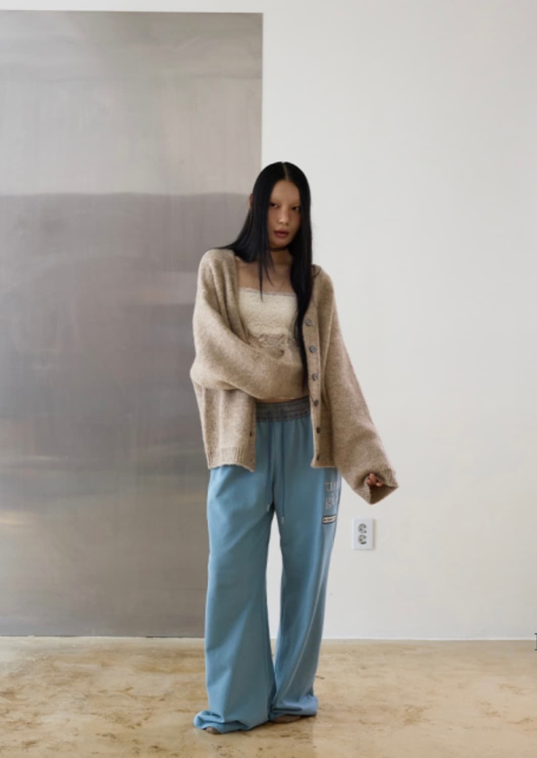 더미스테리어스호텔 알파카 울 오버 가디건 상품이미지3