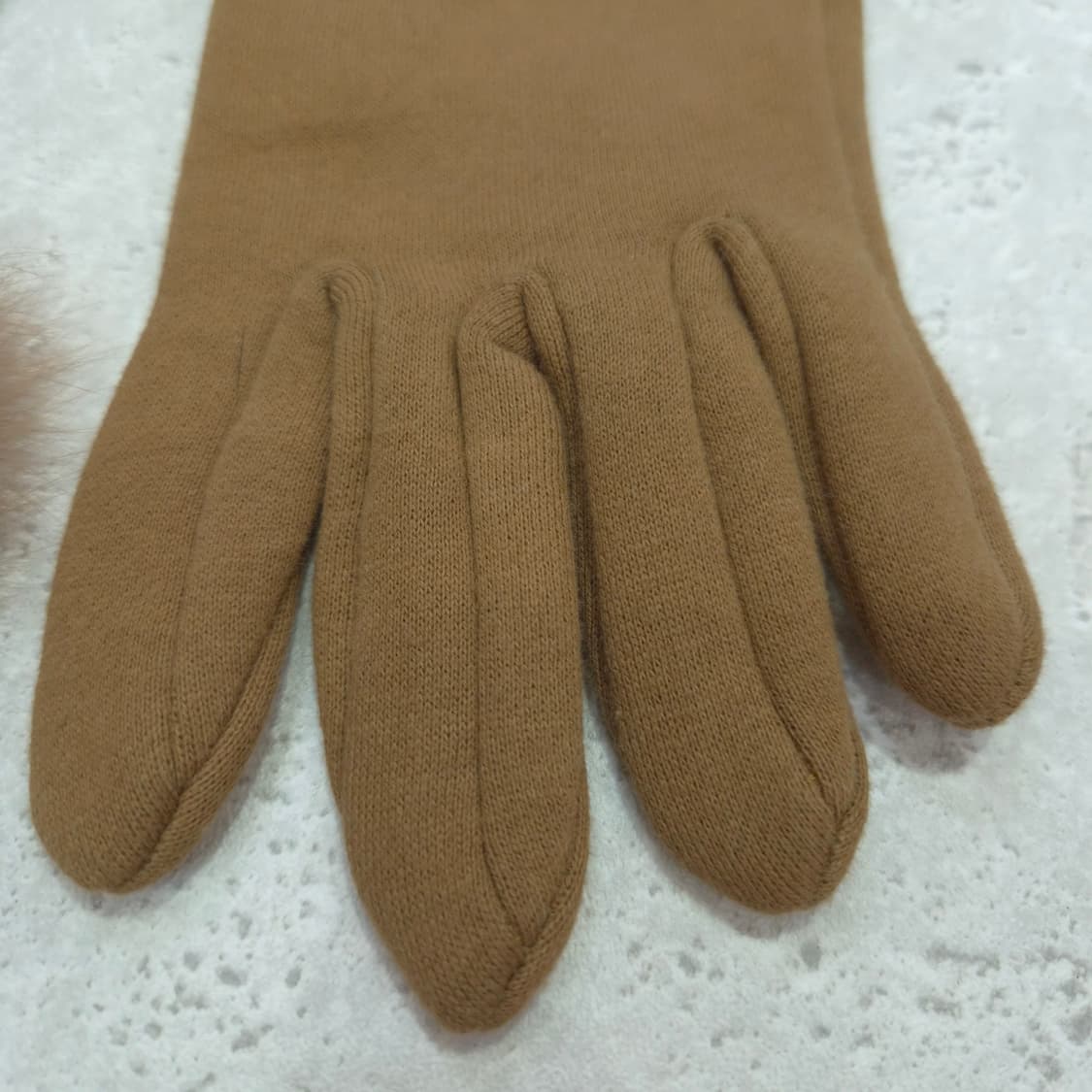 토끼털 면 베이지 겨울 방한 여성 장갑 상품이미지4