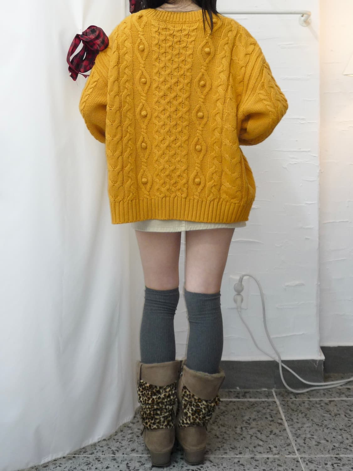 Pom Pom mustard knit 상품이미지4
