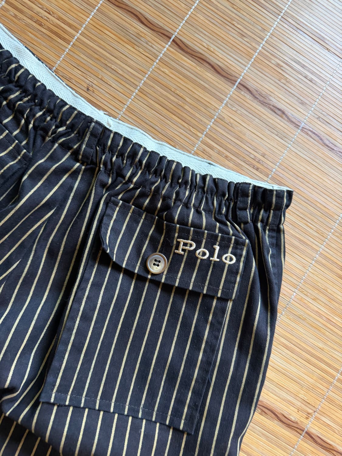 폴로 스트라이프 팬츠 코튼 바지 밴딩 30  상품이미지6