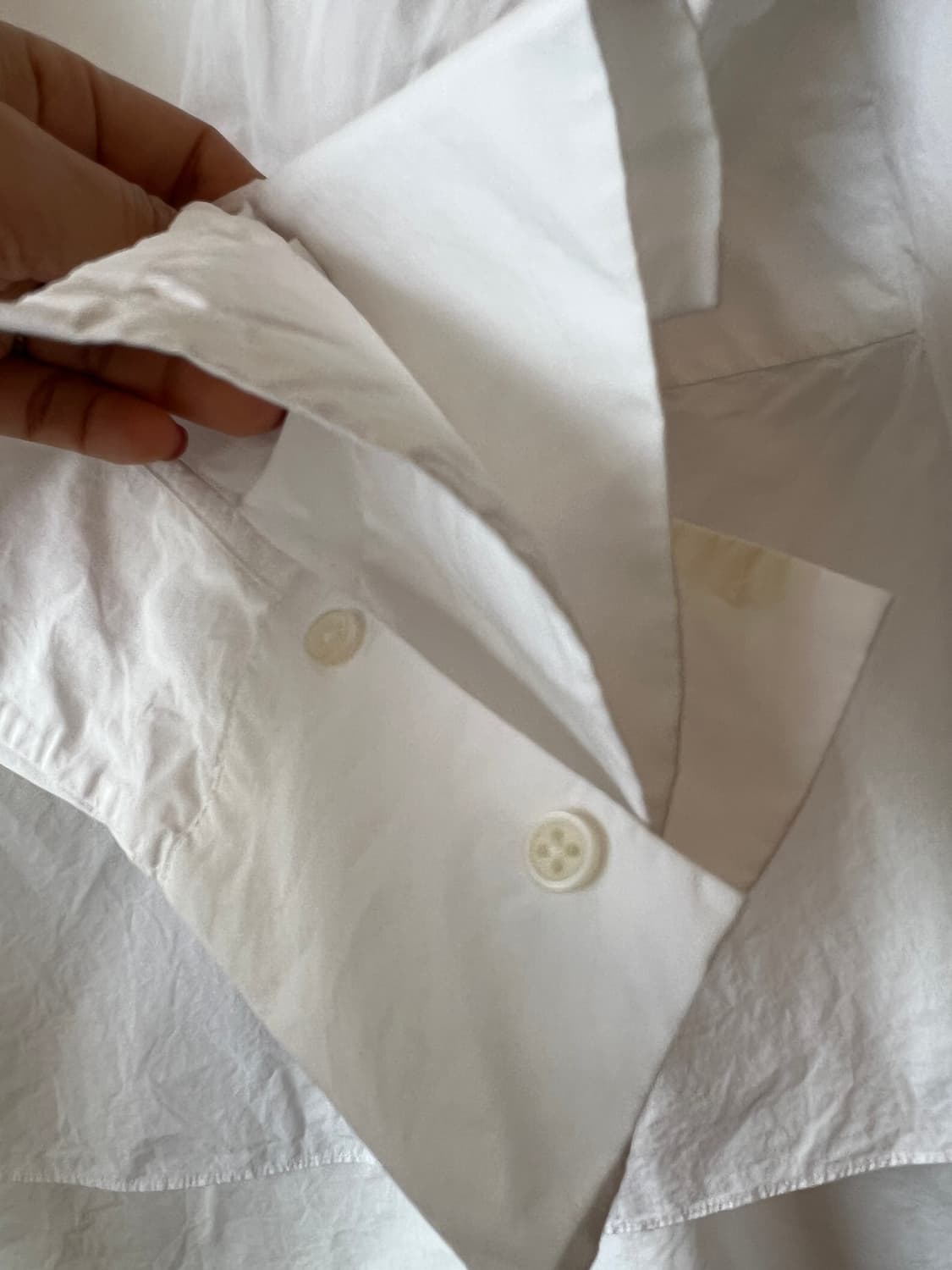 코스 COS 여성 화이트 셔츠블라우스 루즈핏블라우스 상품이미지4