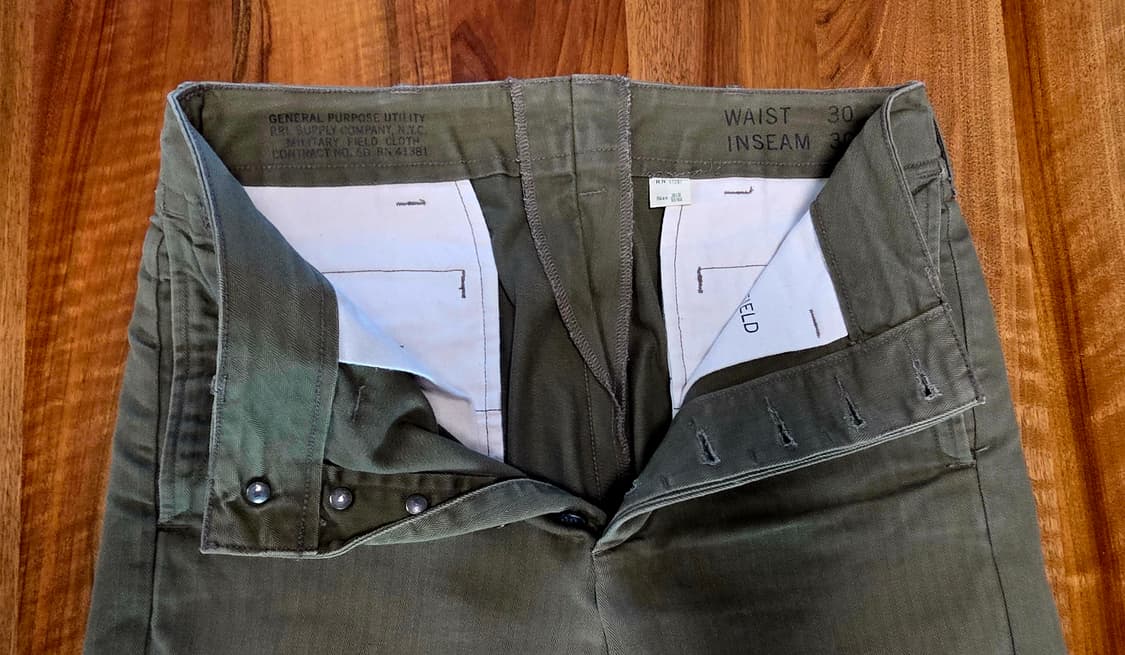 [초레어] RRL 헤링본 오피서치노 전기모델 - 30/30 신품급민트 상품이미지5