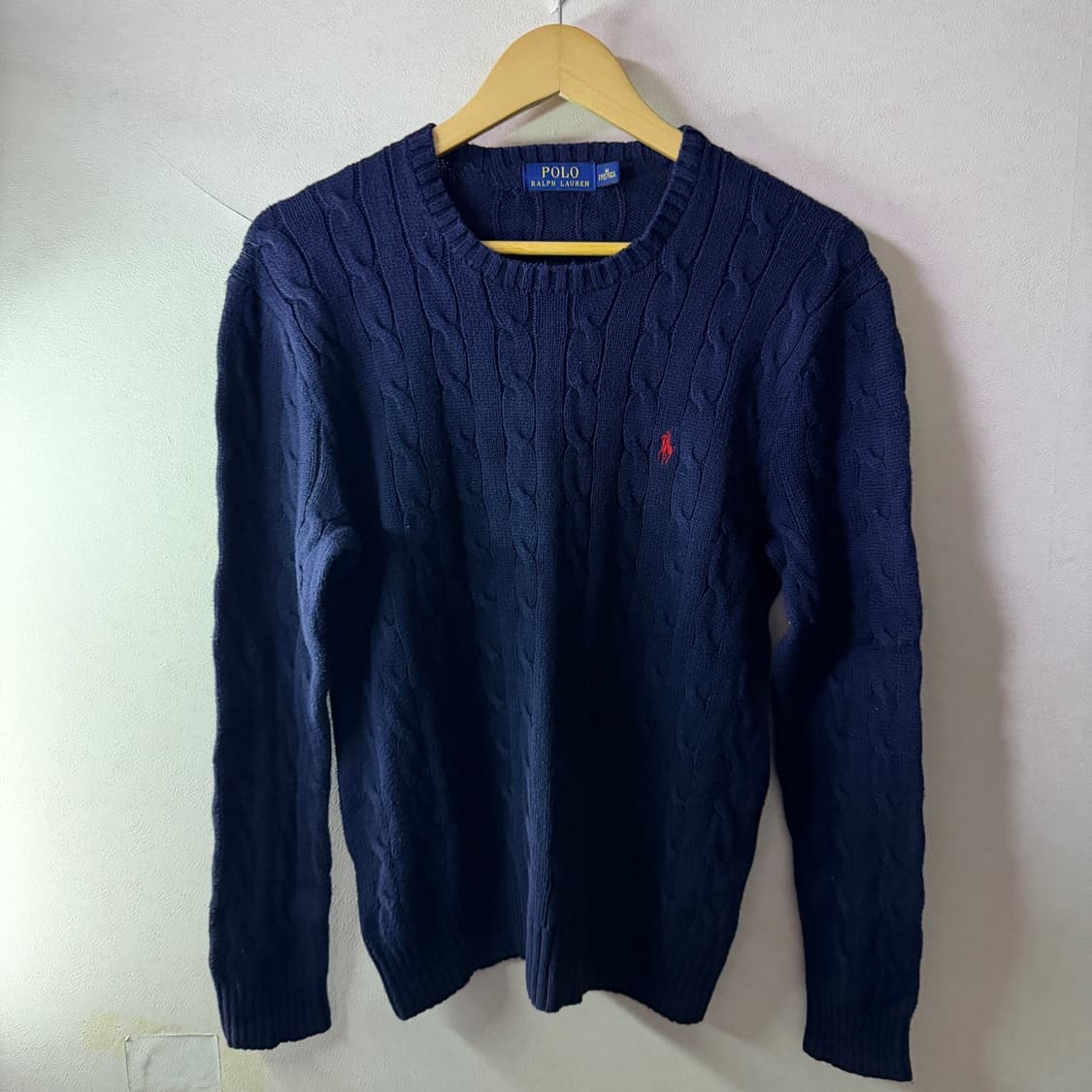 폴로 랄프로렌 라운드넥 케이블 니트 M (여성 77정도) 상품이미지2