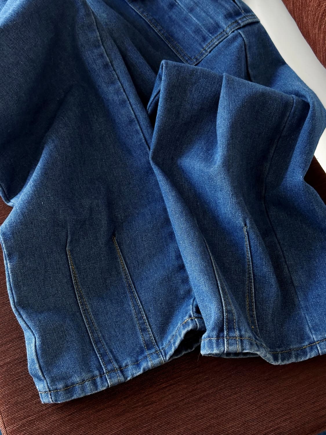 Utility design denim easy cargo pants 상품이미지3