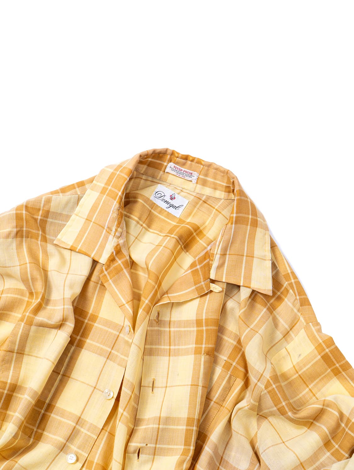 60s Donegal Loop Collar Check Shirt 상품이미지4