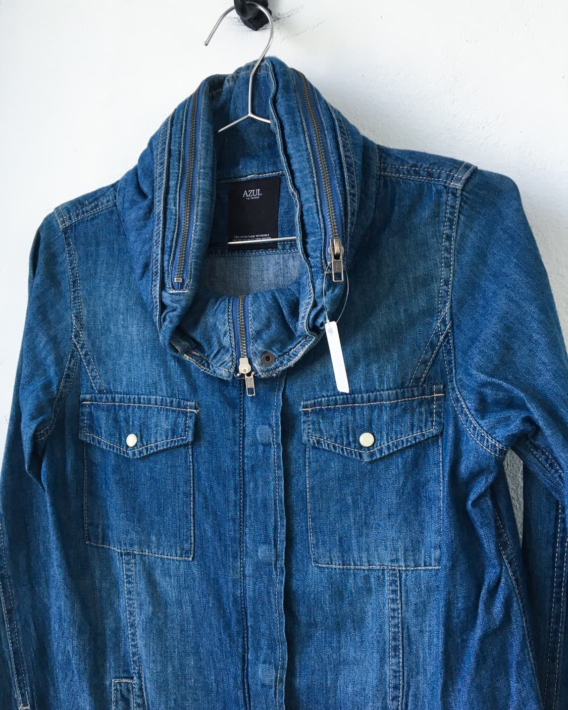 Moussy high neck cotton shirt 상품이미지3