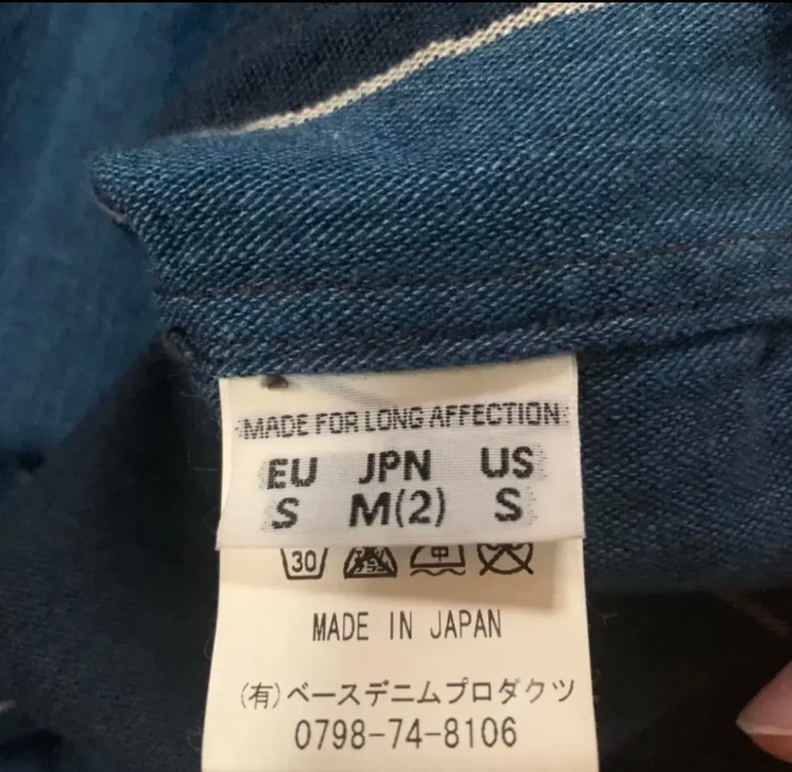 오어슬로우 인디고 스트라이프 자켓 M 상품이미지4