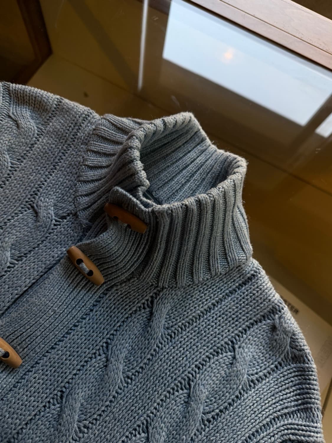 폴로 랄프로렌 실크 100% 숄칼라 케이블 니트 100~103 상품이미지6