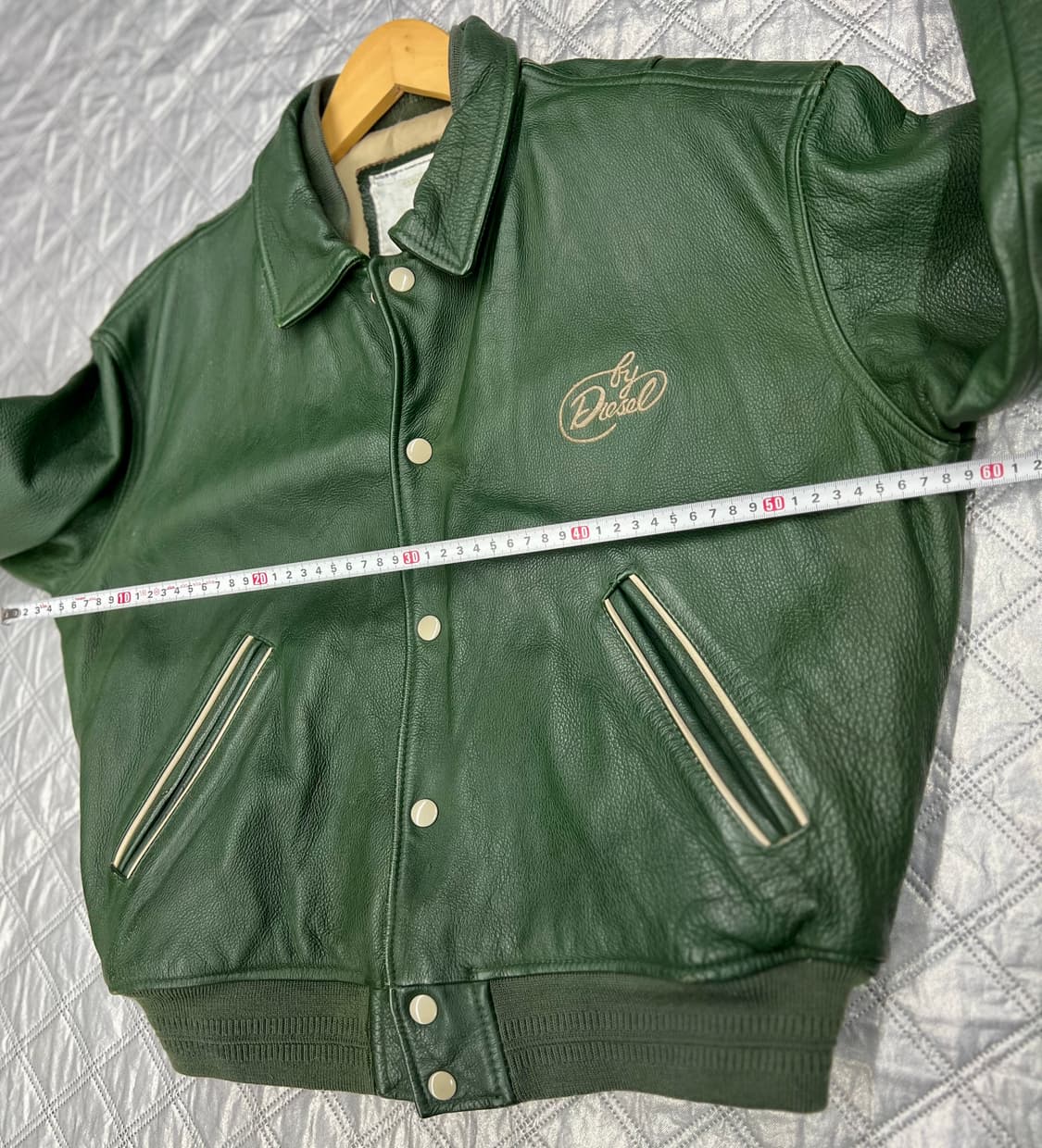 디젤(Diesel)  90년대 빈티지 레더 바시티 자켓 상품이미지9