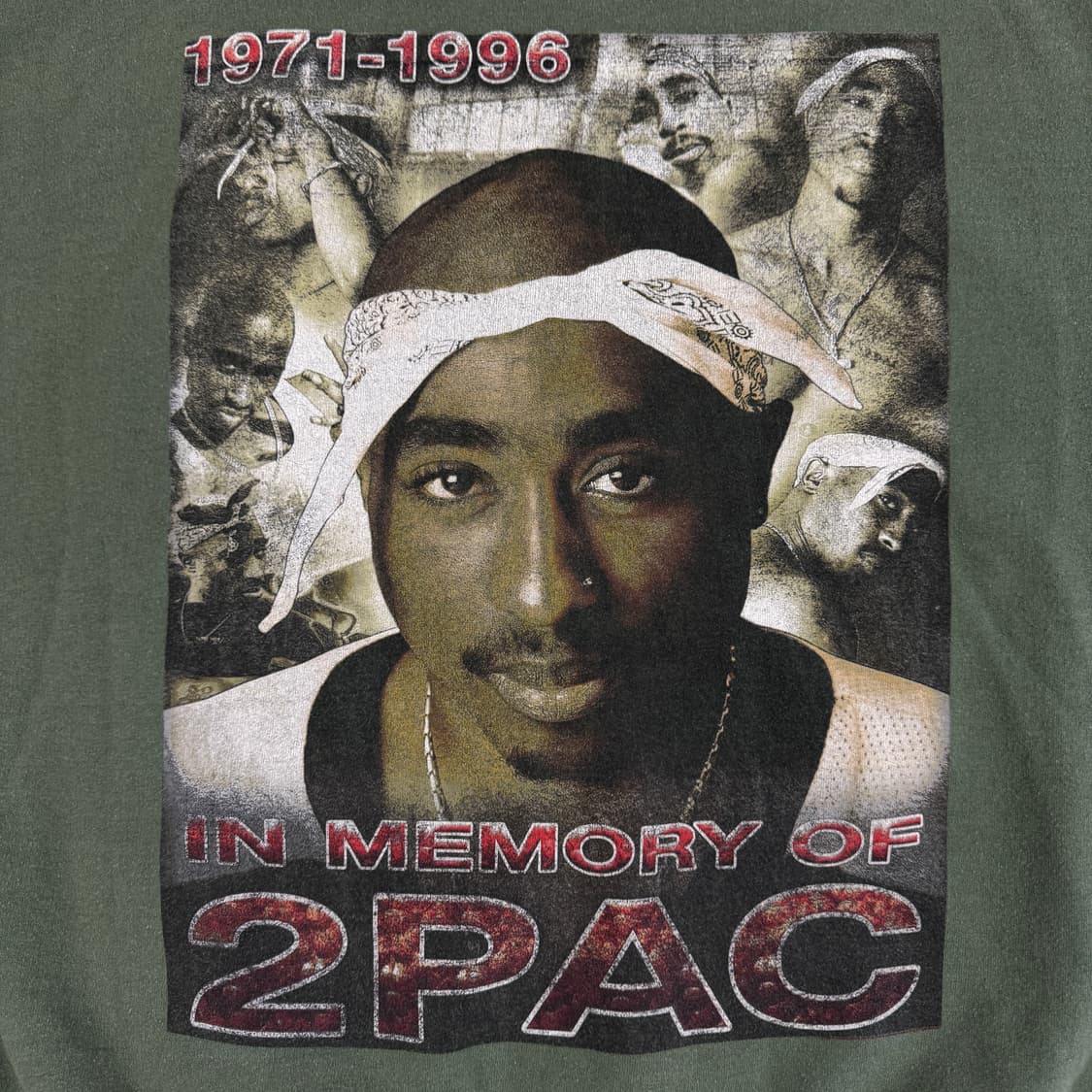 빈티지 90s 투팍 메모리얼 후드 Tupac Memorial Hoodie 상품이미지4