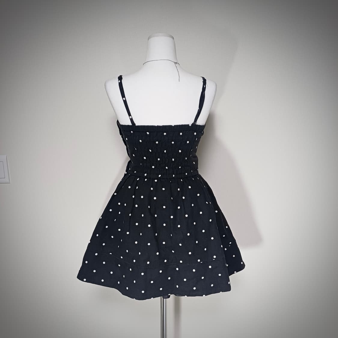 히메 갸루 도트 벌룬 원피스 상품이미지2