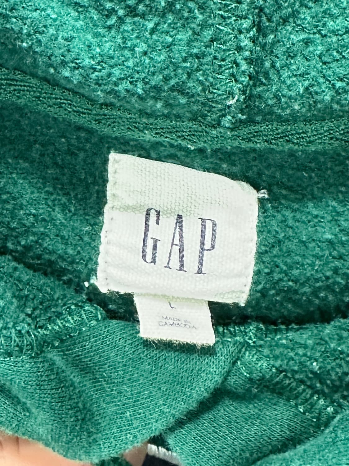  GAP 로고 후드 그린 L 상품이미지5