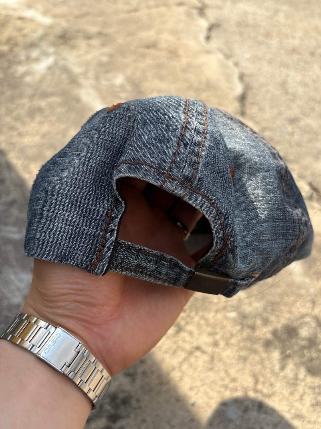 빈티지 데님 크로스헤드 볼캡 상품이미지4