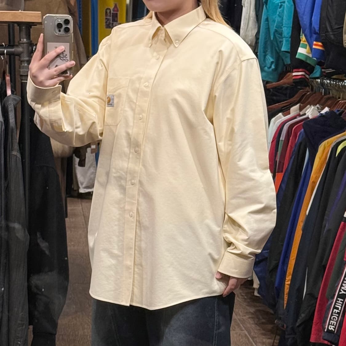 [HI] 칼하트 긴팔셔츠 라이트 옐로우  상품이미지4