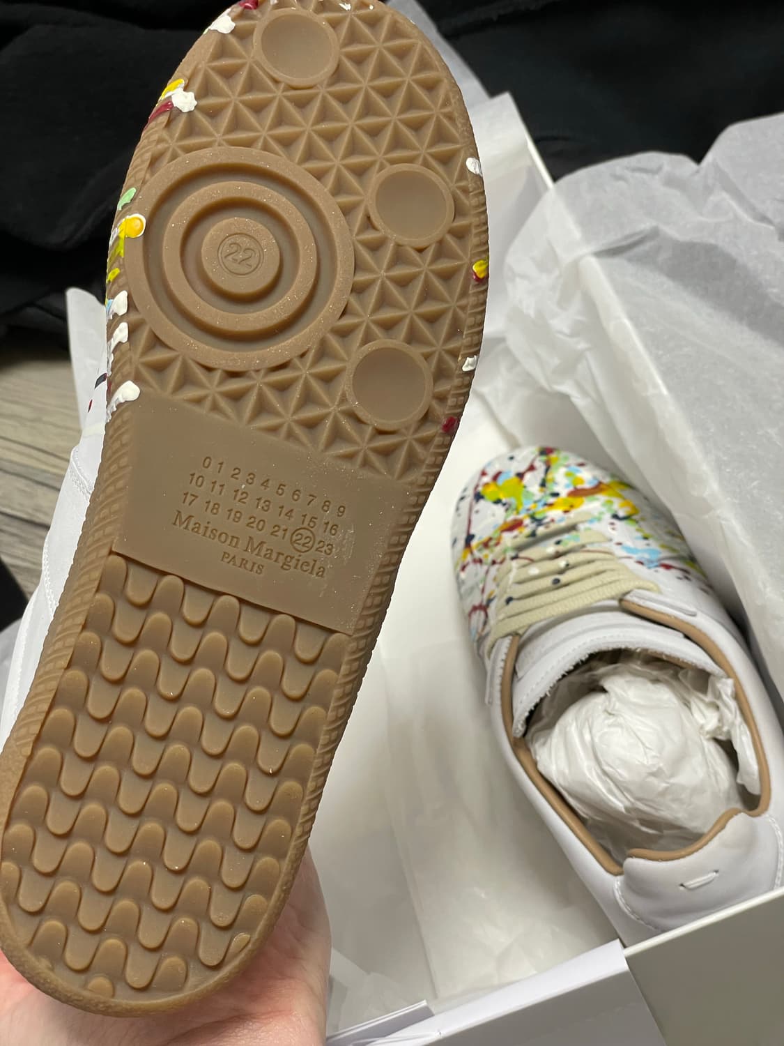 메종마르지엘라 독일군 페인팅 그레이 (새상품) 35.5 상품이미지3