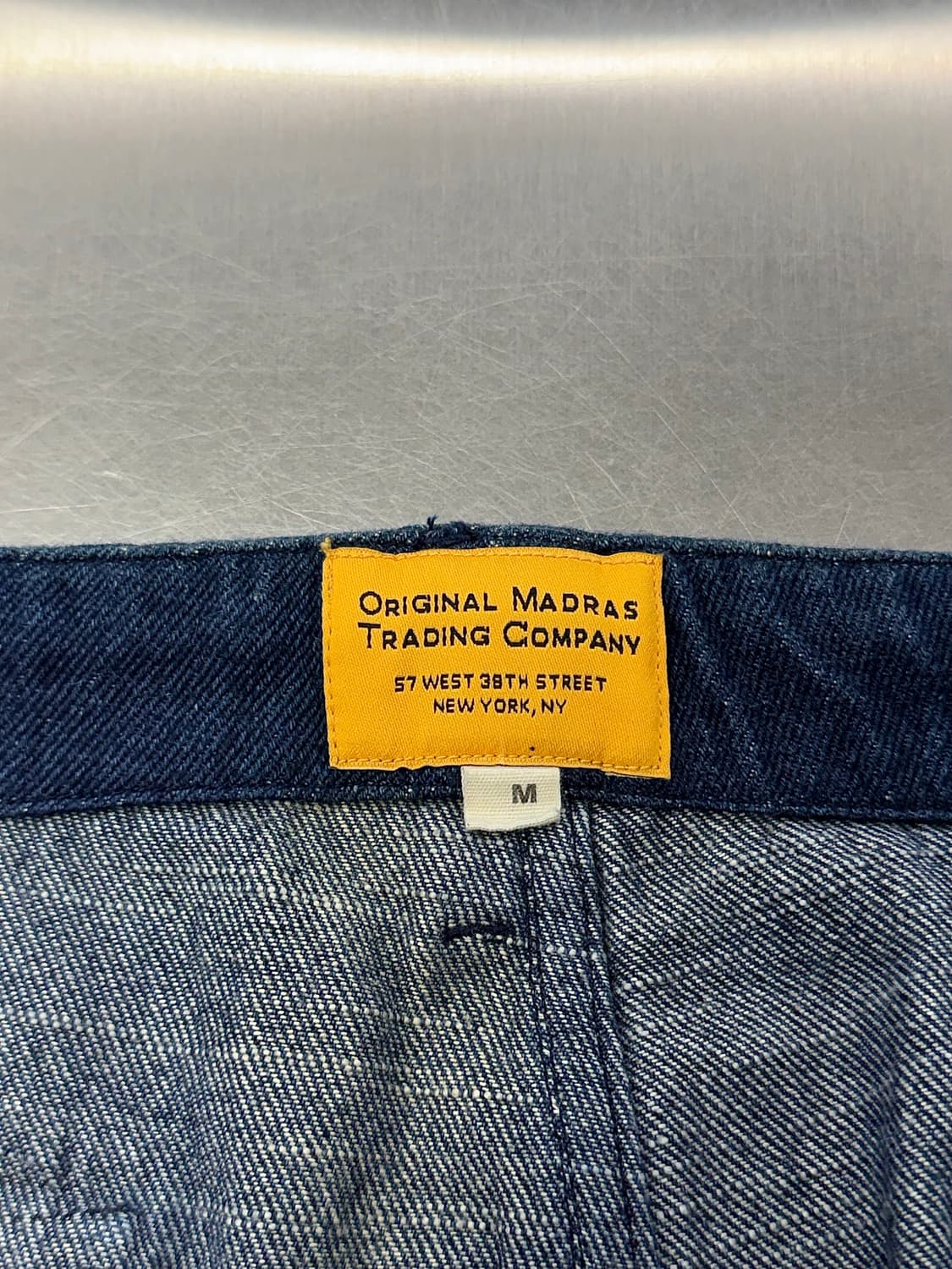 오리지널 마드라스 진청 디테일드 프렌치 데님 팬츠 상품이미지7