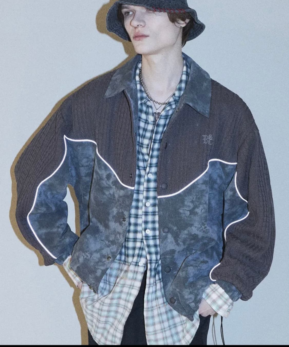 RSC 니트 데님 자켓 상품이미지1