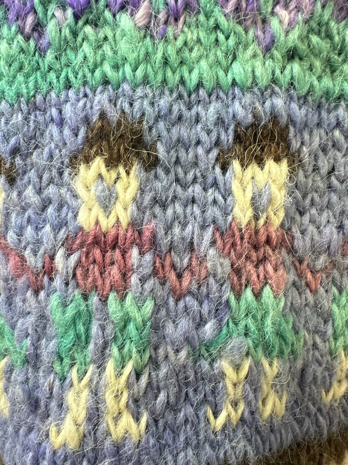 에콰도르 핸드메이드 울100% 빈티지 노르딕 페어아일 스웨터 상품이미지5