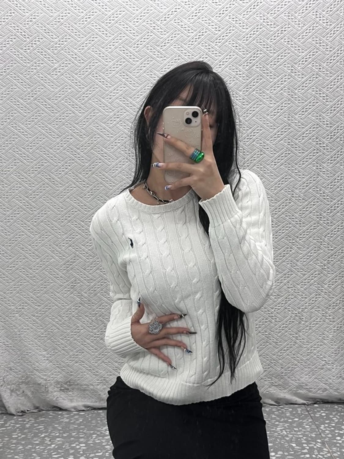 폴로 랄프로렌 모던 캐주얼 꽈배기 케이블 니트 M C07931 상품이미지1